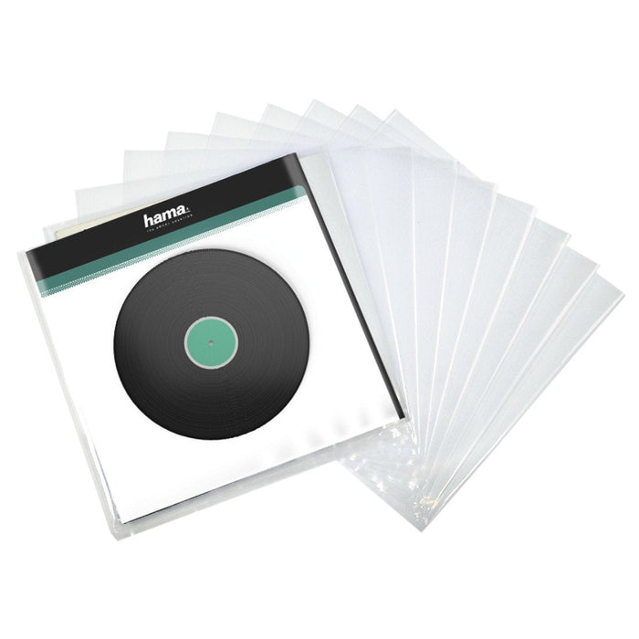Hama Pack De 10 Fundas Para Discos De Vinilo - Polipropileno - 32.7x32.5x0.07cm - Transparente