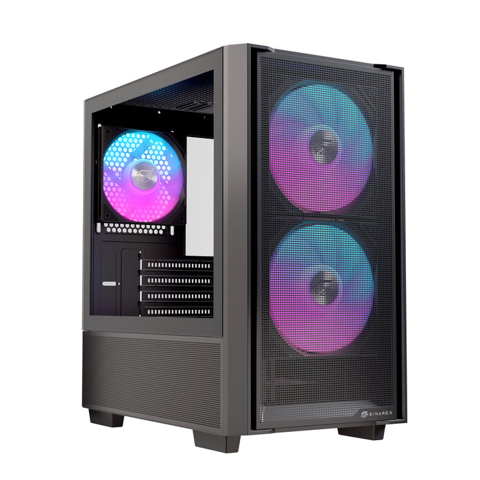 EAN 6977277360400 - Einarex EXCS-PM-150R-B carcasa de ordenador Midi Tower Negro imagen 2