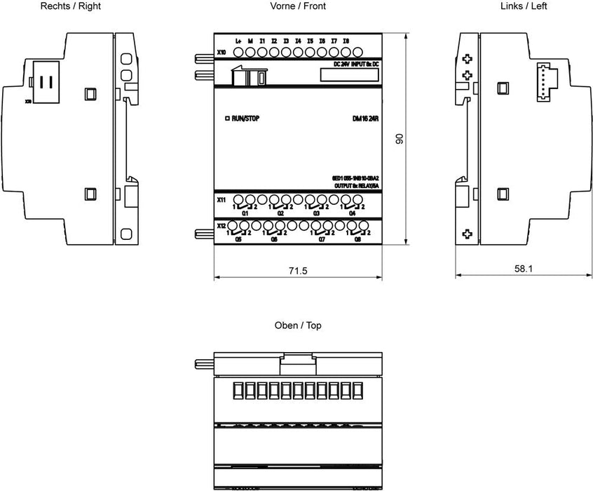 Siemens Is Logo Erw. Modul 8 De 8 Da 6ed1055-1nb10-0ba2