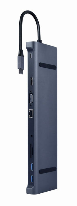 EAN 8716309124430 - Gembird A-CM-COMBO10-01 base para portátil y replicador de puertos Alámbrico USB 3.2 Gen 1 (3.1 Gen 1) Ty imagen 2
