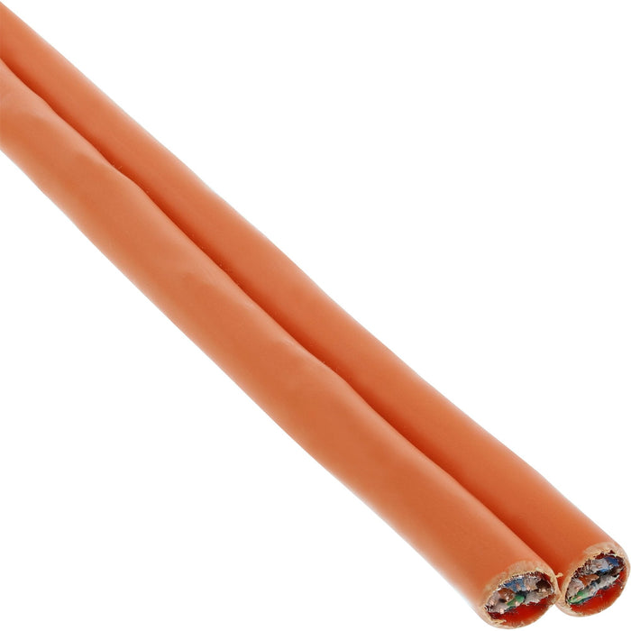 Cable De Red Duplex Inline S/Ftp Pimf Cat.7a Awg23 1200mhz Libre De Halógenos Naranja 500m