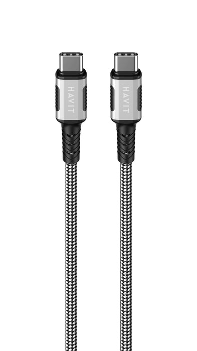 EAN 6939119077549 - Havit 6939119077549 cable USB 1 m USB C Negro, Plata, Blanco imagen 6