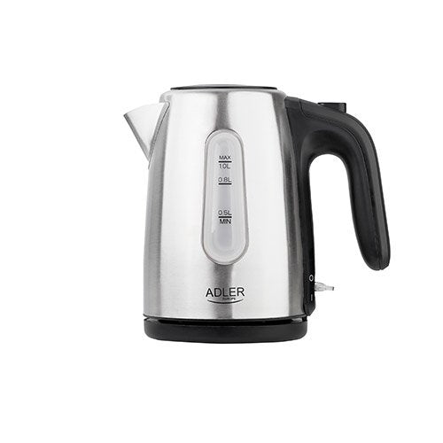 EAN 5902934830911 - Adler AD 1273 tetera eléctrica 1 L 1200 W Negro, Avellana, Acero inoxidable imagen 1