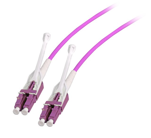 Efb Duplex Cable De Red Push Pull Lc-Lc Om4 2m Lszh 3mm Erikaviolett
