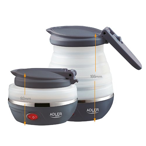 EAN 5902934831512 - Adler AD 1279 tetera eléctrica 0,6 L 750 W Negro, Blanco imagen 5