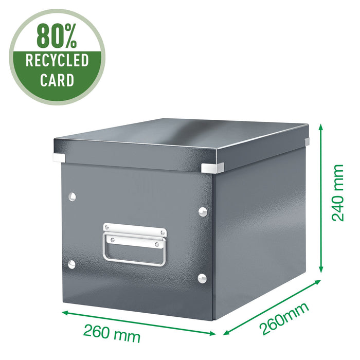Leitz Caja De Almacenamiento 10,0 L - 26,0 X 26,0 X 24,0 Cm Eisblau