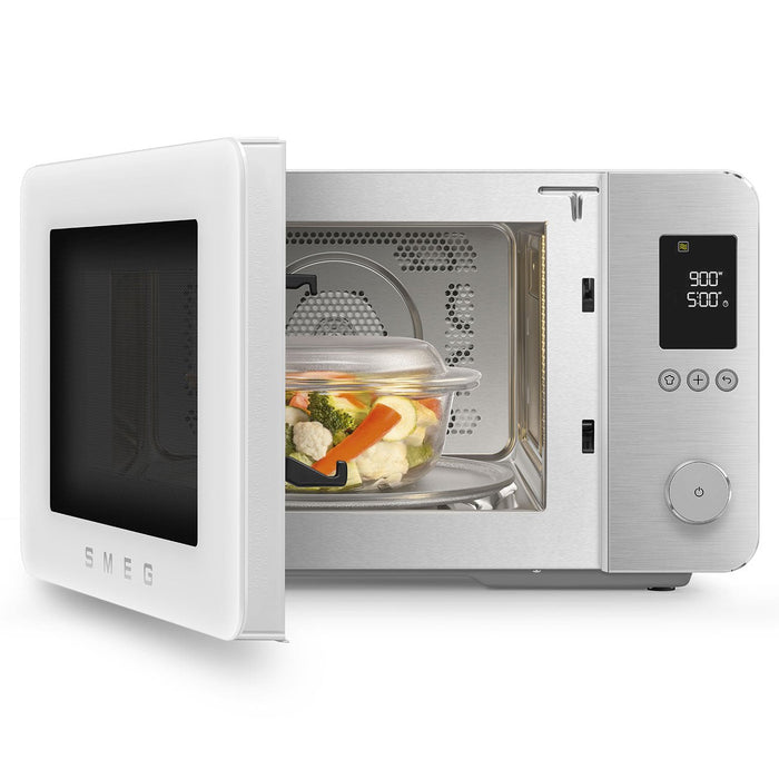 Microondas De Sobremesa Smeg Moc02whmeu Con Ventilador/Grill