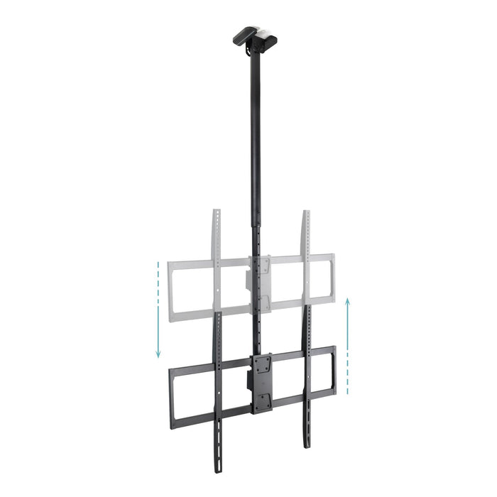 Soporte Techo Pant. 50-100" Gira/Incli/Exten Negro