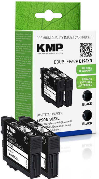 EAN 4011324373943 - KMP 1646,4021 cartucho de tinta 2 pieza(s) Compatible Negro imagen 1