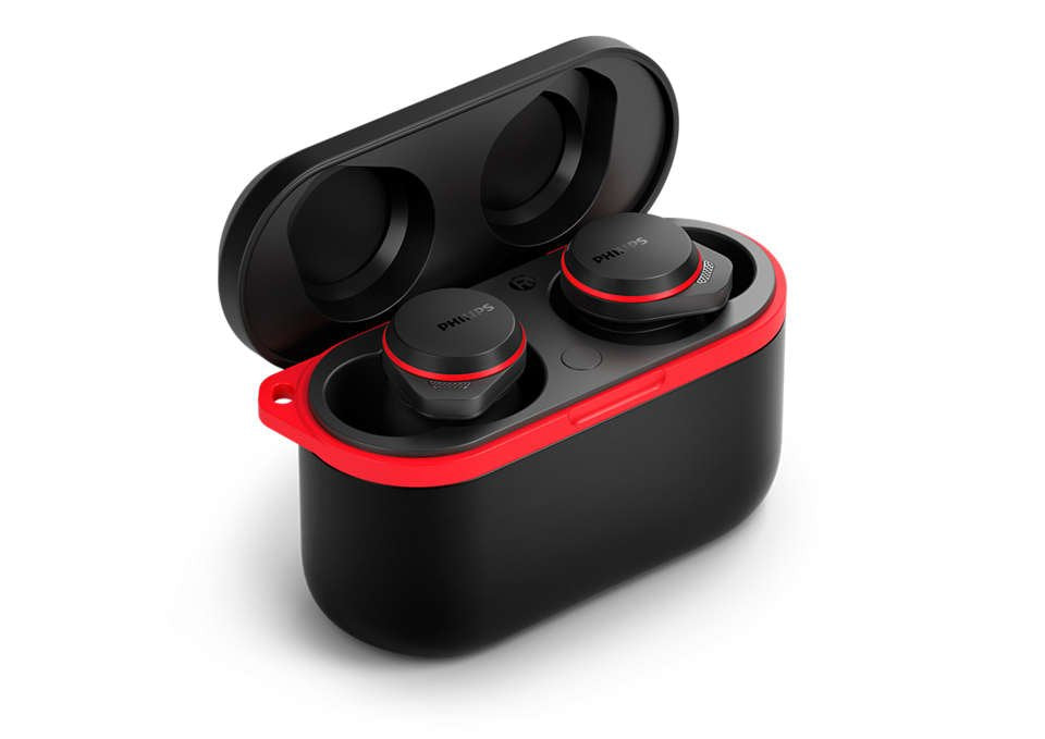 Philips Taa7507bk/00 Auriculares Inalámbrico Bluetooth Negro, Rojo