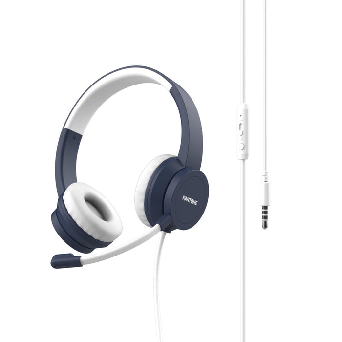 EAN 4713213369517 - Pantone PT-WDH002N auricular y casco Auriculares Alámbrico Diadema Oficina/Centro de llamadas Azul imagen 1