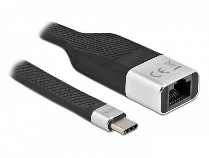 Delock Fpc Flachbandcable Usb Type-C Zu Gigabit Lan 10 100 1000 Mbps 15 Cm