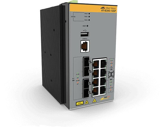 EAN 0767035218977 - Allied Telesis AT-IE340-12GP-80 Gestionado L3 Gigabit Ethernet (10/100/1000) Energía sobre Ethernet (PoE) imagen 1