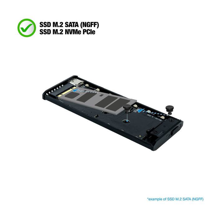 EAN 8433281011366 - TooQ Shinobi Caja externa para unidad de estado sólido (SSD) Gris M.2 imagen 5