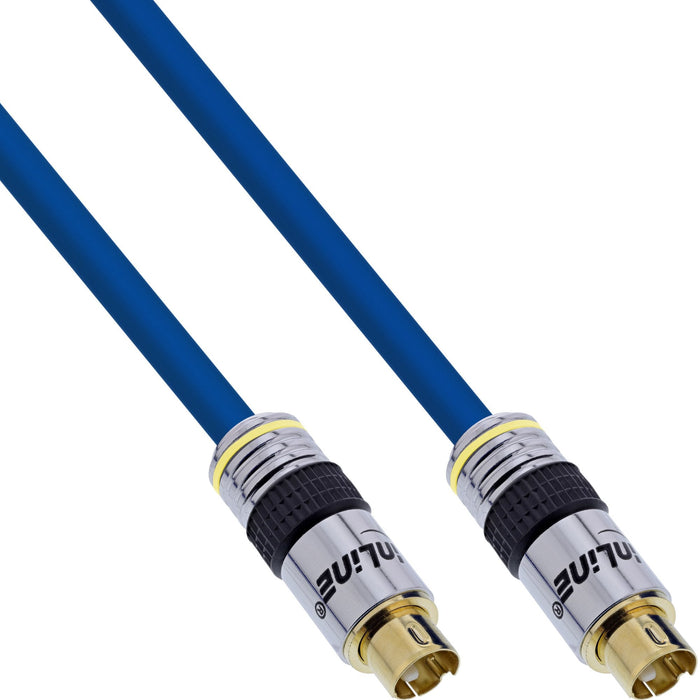 Cable De Video Inline S-Vhs Premium Mini Din De 4 Pines Macho A Macho De 2 M