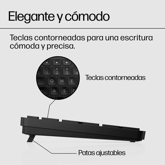 EAN 0196188162187 - HP 450 BLK Programmable Wireless Keyboard teclado RF inalámbrica + USB Negro imagen 6
