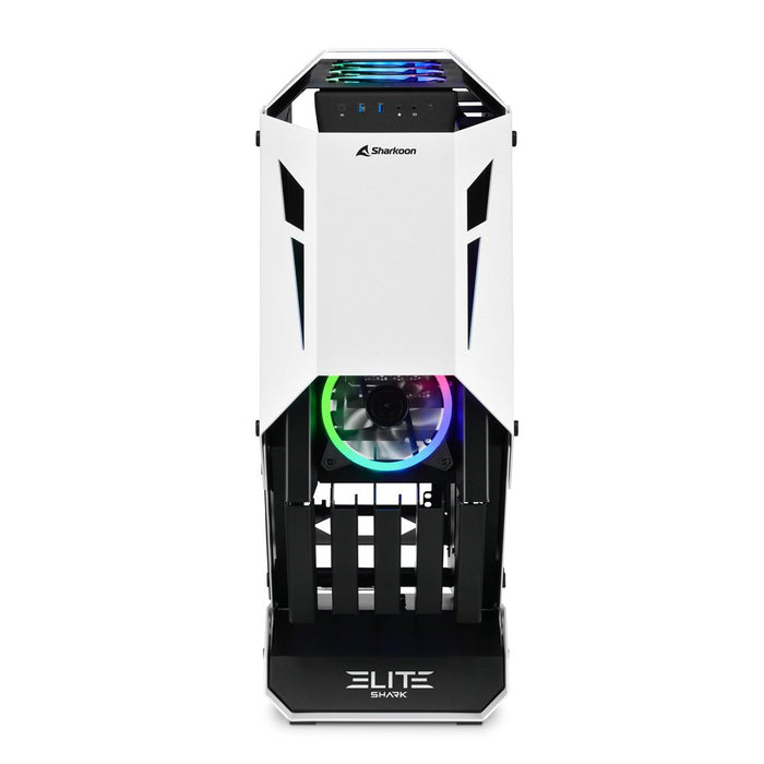 EAN 4044951032112 - Sharkoon ELITE SHARK CA700 Torre Negro, Blanco imagen 2