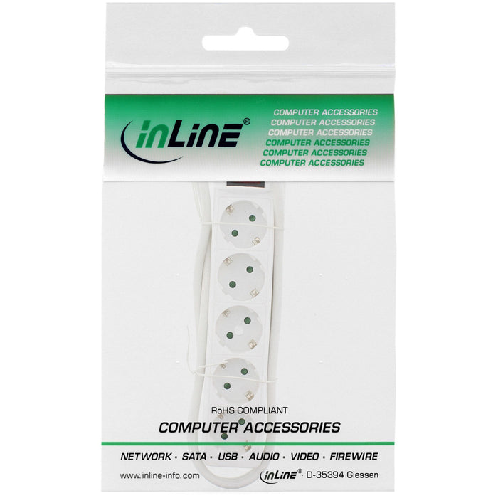 Inline 16451g Base Múltiple 1,5 M 5 Salidas Ac Blanco