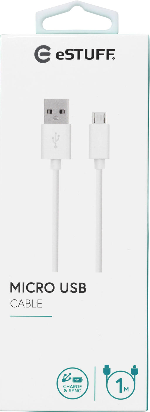 EAN 5706998094452 - eSTUFF ES603007 cable USB USB 2.0 1 m USB A Micro-USB B Blanco imagen 2