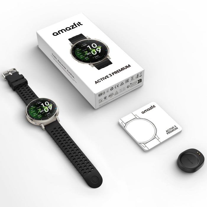 Smartwatch  Amazfit Active 3 Premium 1.32" Amoled Táctil Gps Apex Silver