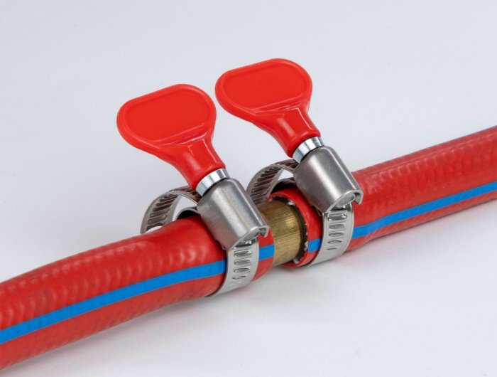 Schlauchschelle Edelstahl 400 Ss Mit Flügelmutter 40 - 60 Mm 5 Stück Rot