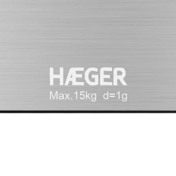 EAN 5608475032301 - Haeger KS-DIG.012A báscula de cocina Acero inoxidable Encimera Rectángulo Báscula electrónica de cocina imagen 3