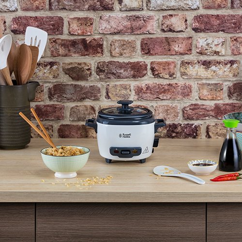 EAN 5038061106893 - Russell Hobbs 27020-56 arrocera 0,4 L 200 W Negro, Blanco imagen 5