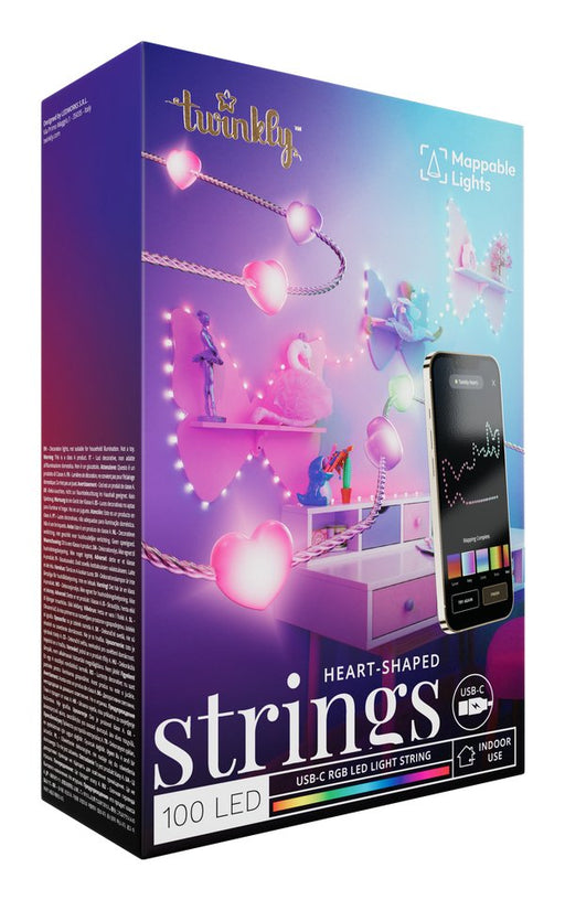 EAN 8053614841233 - Twinkly Strings USB-C Hearts Tira de luz inteligente Wi-Fi/Bluetooth imagen 1