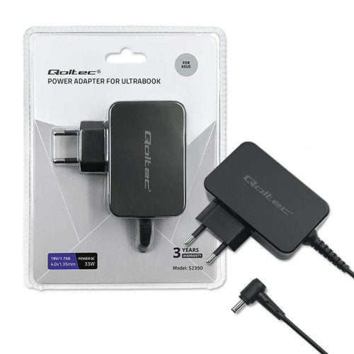EAN 5901878523927 - Qoltec 52392 cargador de dispositivo móvil Portátil Negro Corriente alterna Interior imagen 2