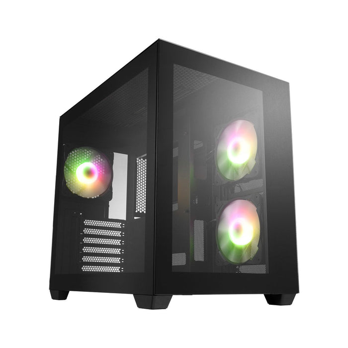 Caja Pc Atx Fsp Cmt380 3 Argb Fan Black