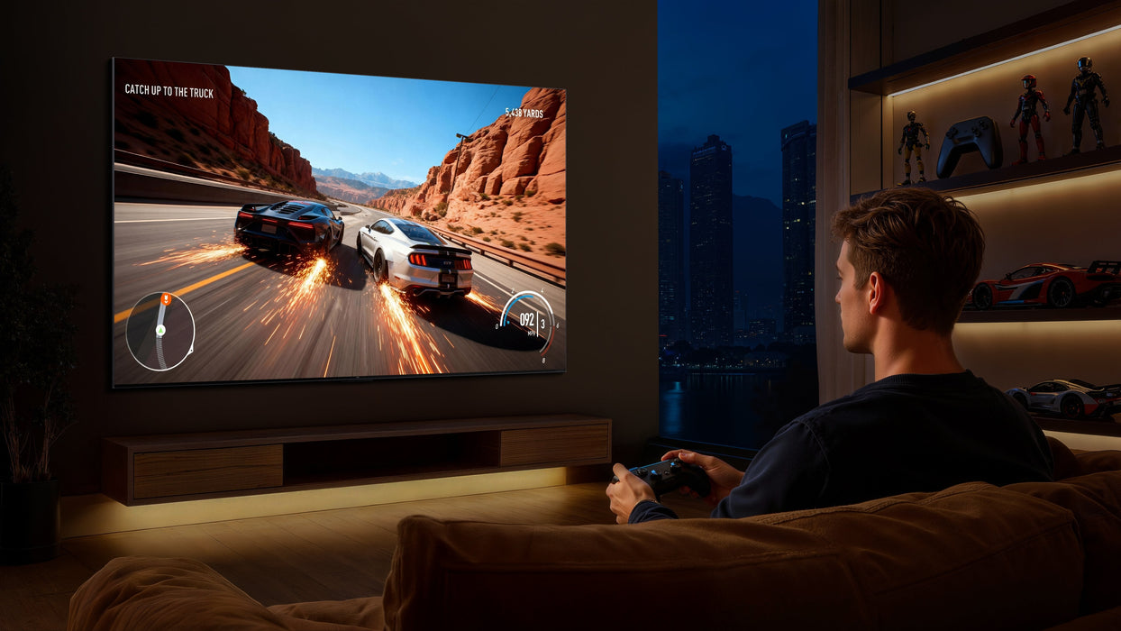 Televisor Tcl C7l 85c7l  85" 4k Ultra Hd Smart Tv Wifi Negro 2700 Cd / M²
