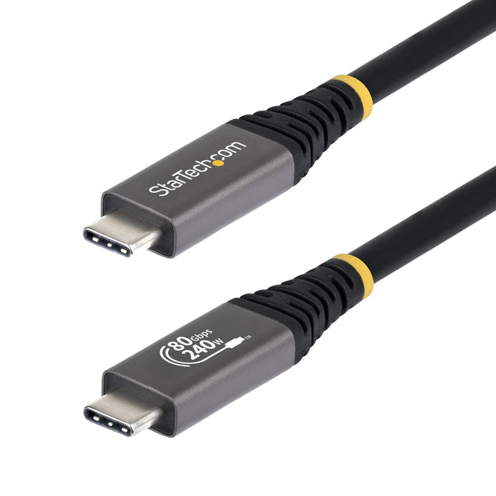 Cable Usb4 1 5m  Usb-C - Certificado Usb-If - 80gbps