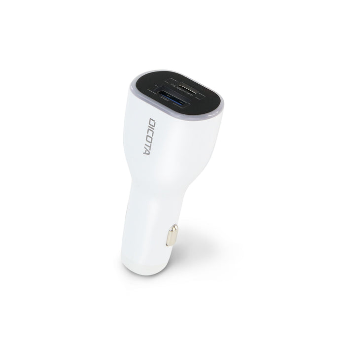 EAN 7640186416801 - DICOTA D31932 cargador de dispositivo móvil Portátil, Smartphone, Tableta Blanco Encendedor de cigarrillo imagen 2