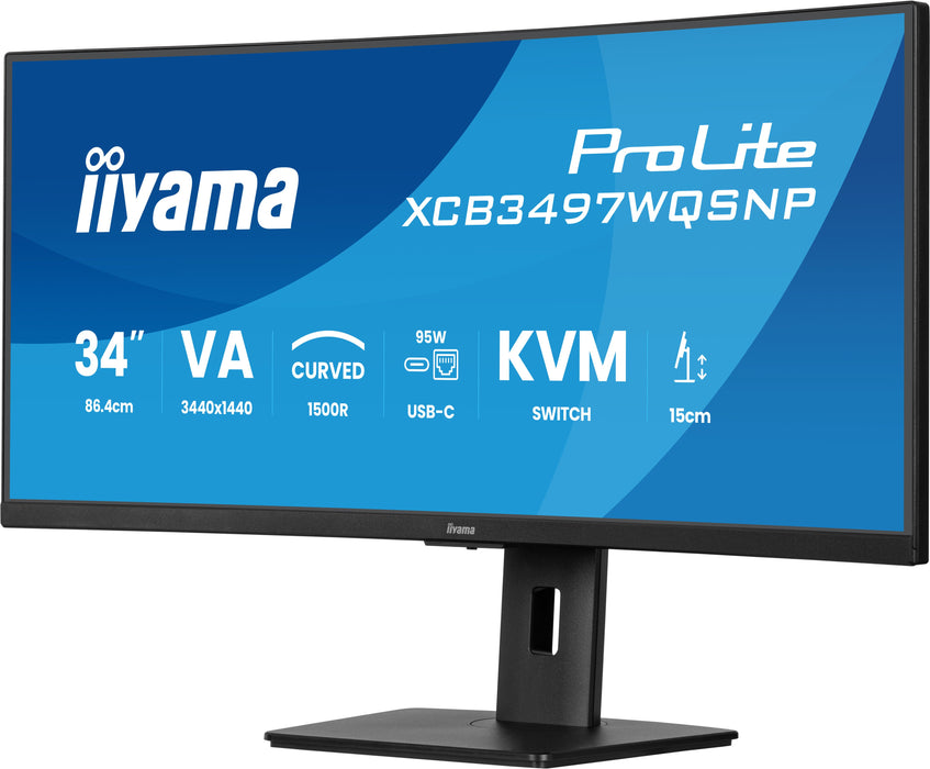 EAN 4948570125142 - iiyama ProLite XCB3497WQSNP-B1 pantalla para PC 86,4 cm (34") 3440 x 1440 Pixeles UltraWide Quad HD LED N imagen 5