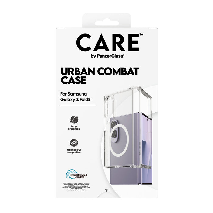 Panzerglass Care Urban Combat Case Transparentee W Blanco Qi Samsung Galaxy Z Fold8