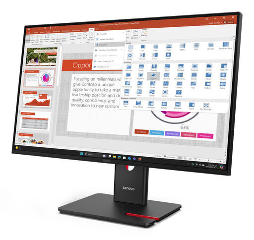 EAN 0198155817373 - Lenovo ThinkVision T27-40 pantalla para PC 68,6 cm (27") 1920 x 1080 Pixeles Full HD LED Negro imagen 2