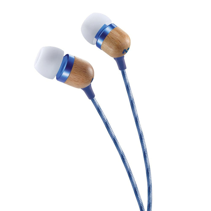 Auriculares Marley Smile Jamaica, Intrauditivos, Con Cable, Micrófono, Denim Em-Je041-Dn