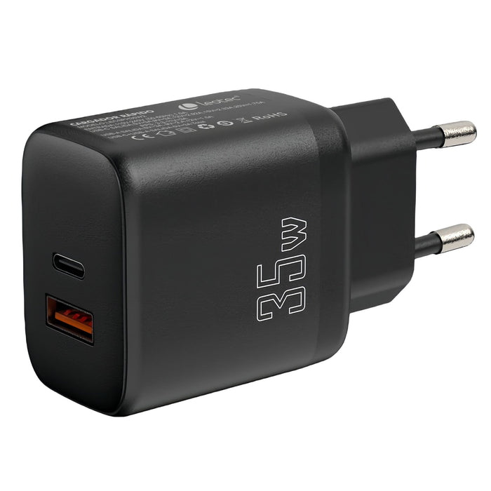 EAN 8436588882561 - Leotec LECSPH35W2K cargador de dispositivo móvil Universal Negro Corriente alterna Carga rápida Interior imagen 5