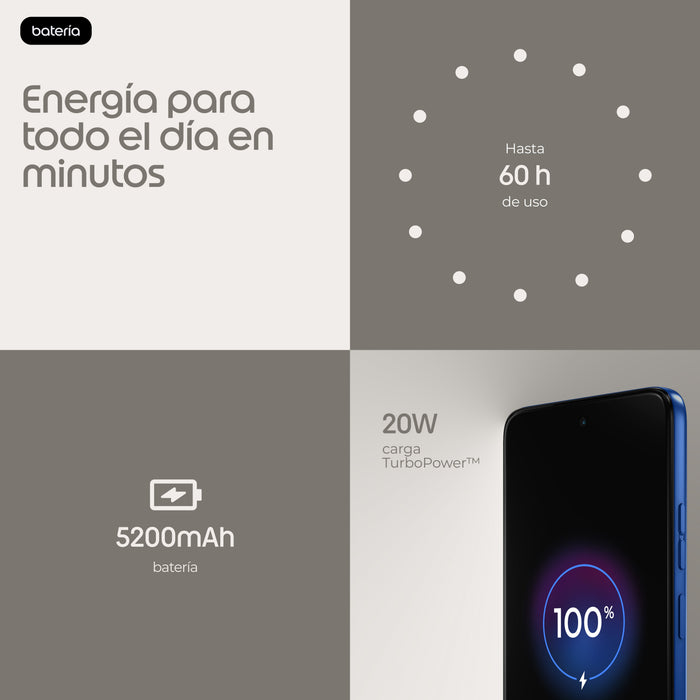 EAN 0840493620503 - Motorola moto g47 16,9 cm (6.67") SIM doble Android 16.0 5G USB Tipo C 8 GB 128 GB 5200 mAh Azul imagen 11