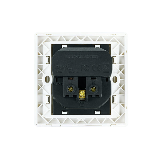 EAN 8433281009707 - Nanocable 10.35.0010 toma de corriente CEE 7/3 + USB Blanco imagen 3