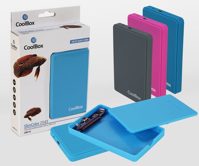 EAN 8436556140556 - CoolBox SlimColor 2543 Carcasa de disco duro/SSD 2.5" imagen 10