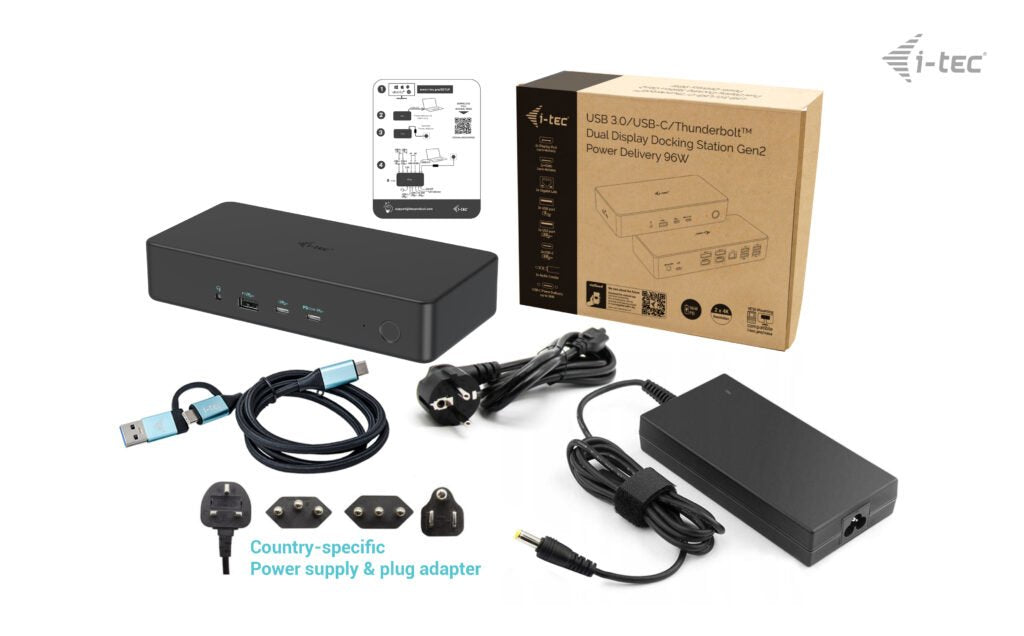 EAN 8595611706394 - i-tec CADUAL4KDOCKPD2 base para portátil y replicador de puertos Alámbrico USB 3.2 Gen 1 (3.1 Gen 1) Type imagen 4