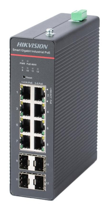 EAN 6936422105655 - Hikvision DS-3T1512HP-SI-8P4F switch Gestionado Gigabit Ethernet (10/100/1000) Energía sobre Ethernet (Po imagen 1