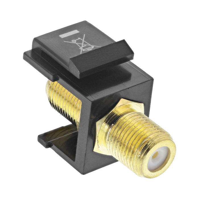 Adaptador Keystone Para Cable De Satélite, 2x Conectores F, Blanco