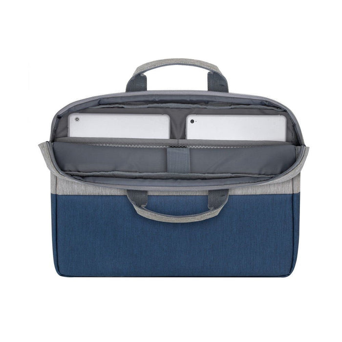 Rivacase 7562 Gris / Azul Oscuro Antirrobo Mochila Para Portátil 15.6