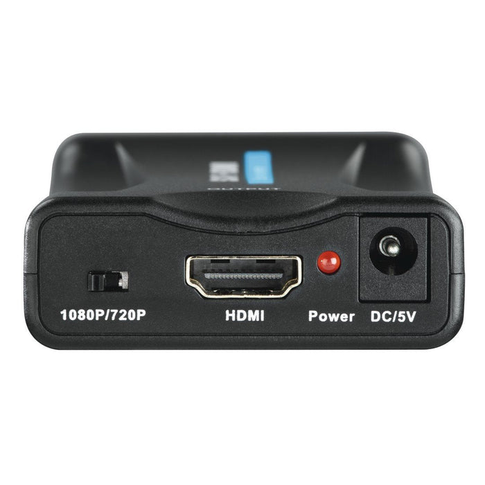 Hama Essential Conversor Analogico A Digital - Full Hd - Cable 0.74m - Euroconector - Hdmi - 8.8x2.5x5.7cm - Negro
