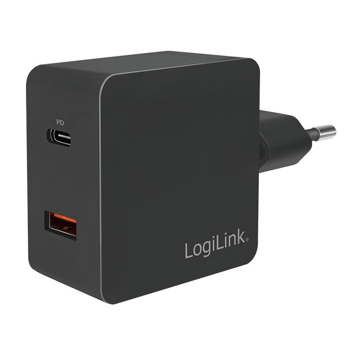 EAN 4052792057089 - LogiLink PA0220 cargador de dispositivo móvil Universal Negro Corriente alterna Carga rápida Interior imagen 1