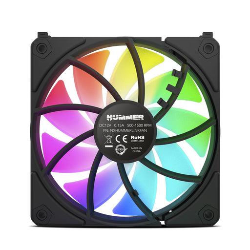 EAN 8436587974649 - NOX Hummer NXHUMMERELINKBK sistema de refrigeración para ordenador Carcasa del ordenador Ventilador 12 cm imagen 1