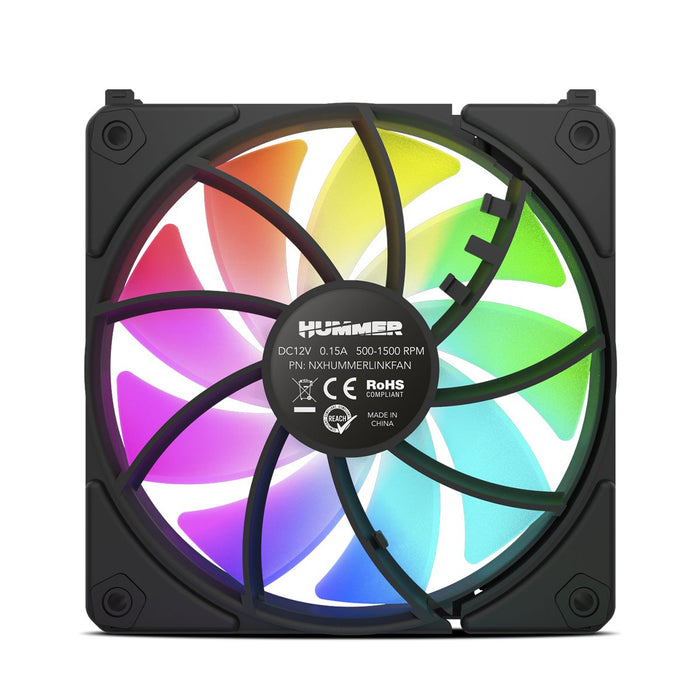 EAN 8436587974649 - NOX Hummer NXHUMMERELINKBK sistema de refrigeración para ordenador Carcasa del ordenador Ventilador 12 cm imagen 1