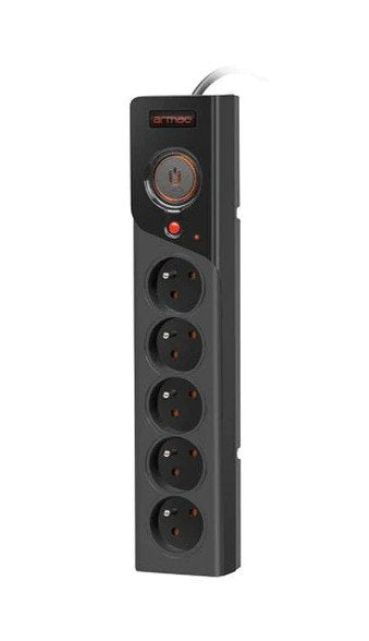 EAN 5904722196773 - Armac Z5 Negro 5 salidas AC 250 V 5 m imagen 1